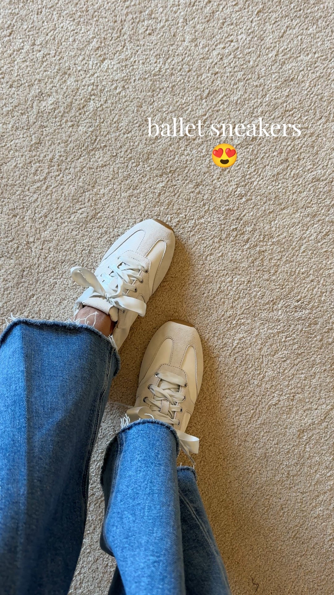 Red as a base layer. 
-A white tee under a sweater with jeans has been my go-to outfit formula for winter. It never fails, but changing up the color of your base layer makes the look feel new. 
I love using red; it adds a pop to my neutral closet staples. 
I will also try with pink. 
If color isn’t your thing, then changing out your white base to even a gray t-shirt underneath helps things feel fresh. 

Exact red long sleeve t-shirt: I sized up. 
Linking other options. 

-I love these ballet sneakers. A splurge, but cost per wear on sale drew me in. The ribbon laces are everything. 
Linking options for trending ballet sneakers. 
And if you just want to re-fresh a pair of your favorite slim sneakers, try satin ribbon shoelaces. Linking options for those as well. 

-Charm necklace is a favorite and has been my most worn necklace since last year. The white heart charm is a recent addition. 


#LTKOver40 #LTKootd