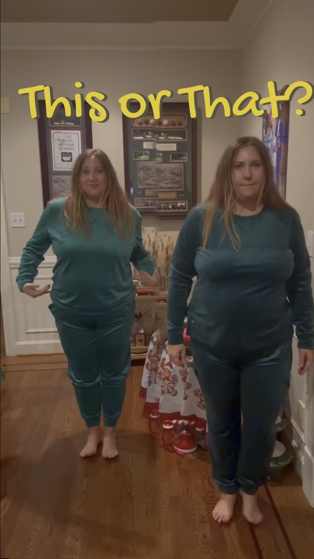 This or That? Velour outfits. Well I am going to go with THIS for $15 on sale. First because it fits better and second because it is legit SOFTER and more comfortable. insane! 
I am sending the Lilly Pulitzer set back 🤯 Snag these while you still can! #livinglargeinlilly #thisorthat #budget #walmartfashion #walmartfind 

#LTKCyberWeek #LTKWatchNow #LTKPlusSize