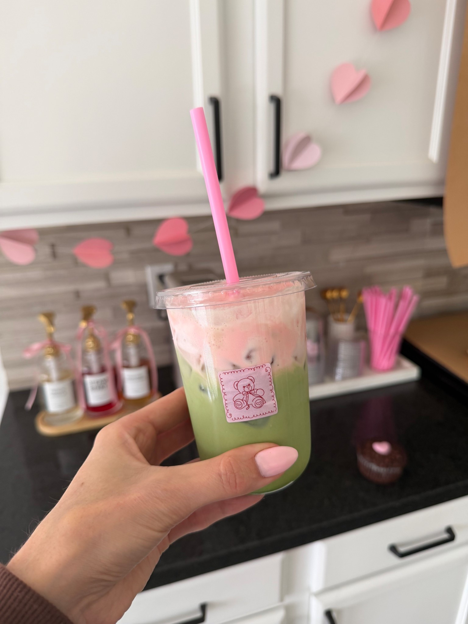 Strawberry matcha? 🍓🍵🧸🎀 Yes plz!! 

#LTKValentine