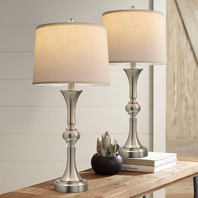 Oneach Table Lamps Set of 2 with USB Charging Port for Living Room 29.25” Modern Nightstand Lam... | Amazon (US)