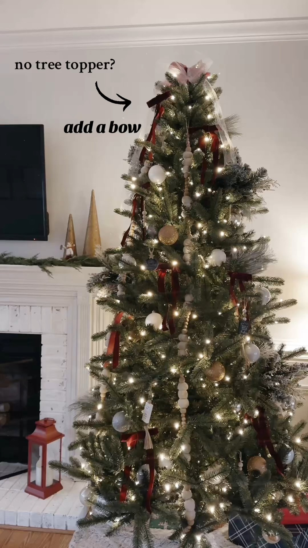 Christmas tree with bows 🎀🎄

#LTKHoliday #LTKHome #LTKSeasonal