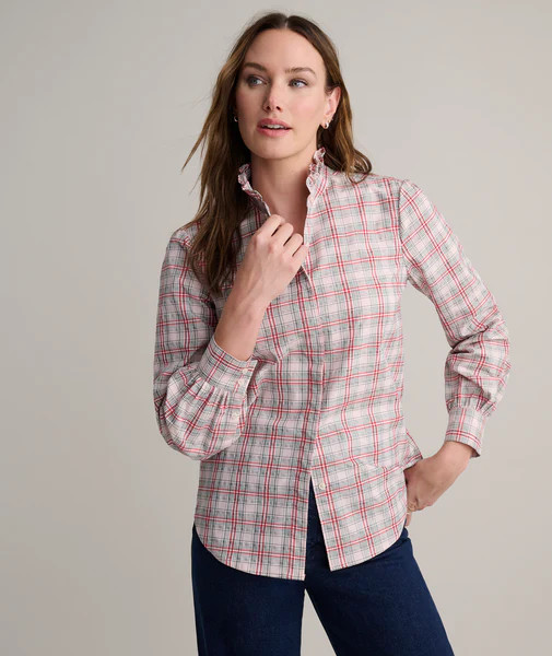 Ruffle Collar Antonia Shirt | UNTUCKit (US)