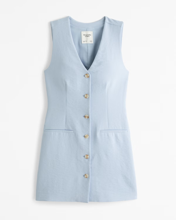 The A&F Mara Vest Mini Dress | Abercrombie & Fitch (US)