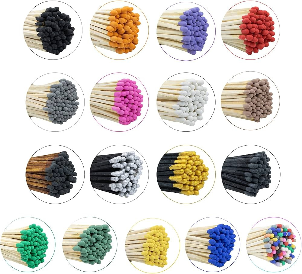 4" Inch Long Wooden Matchsticks Safety Matches Wholesale Bulk Loose by Chandler Studio (200 Piece... | Amazon (US)