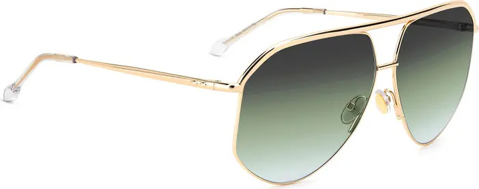 Isabel Marant Wild Metal 64mm Gradient Oversize Aviator Sunglasses | Nordstrom | Nordstrom