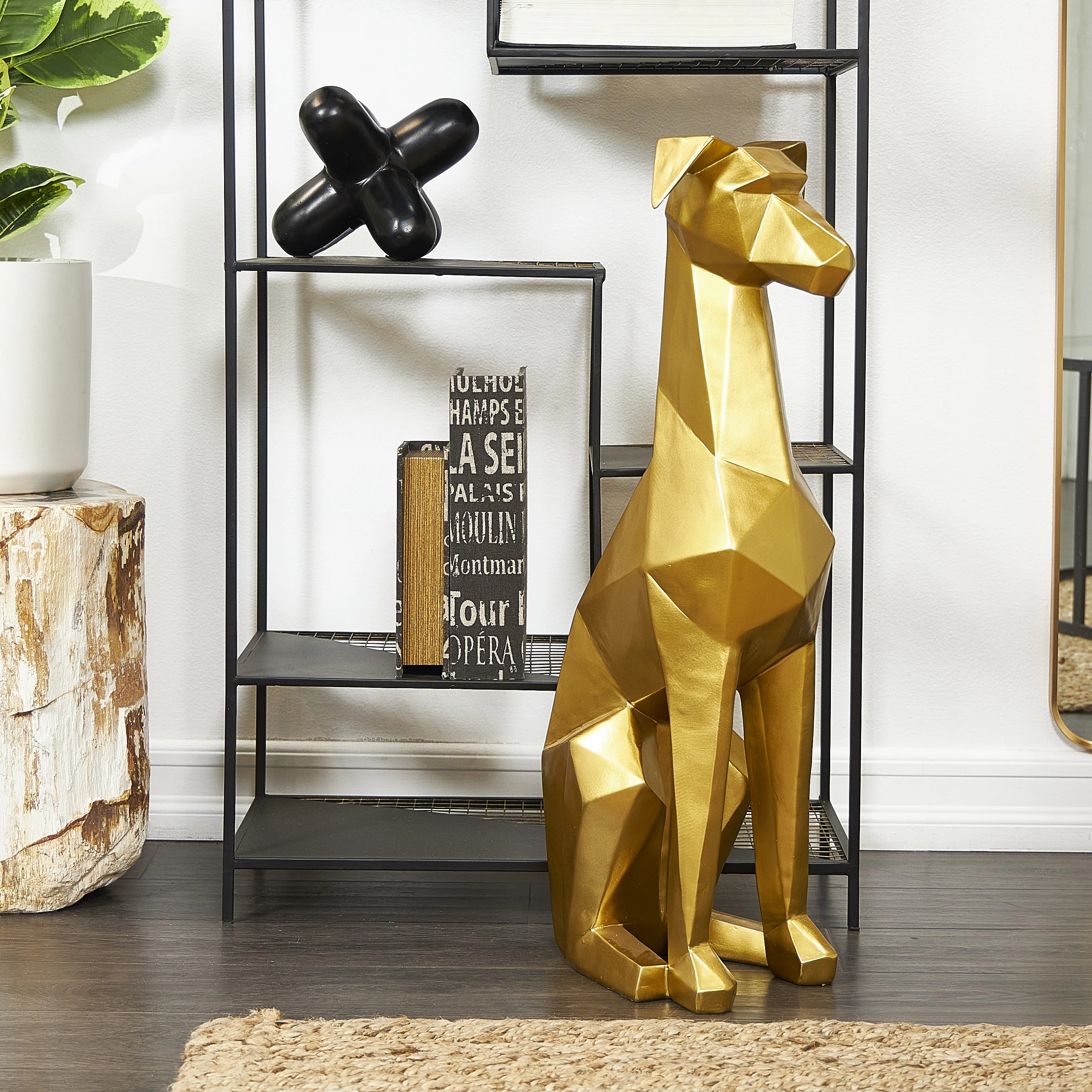 Polystone Cubist Dog Decorative Sculpture | Wayfair North America