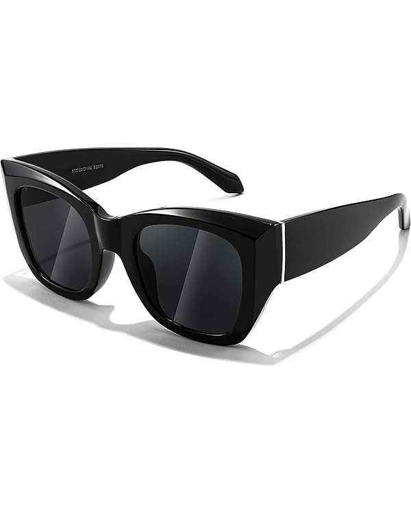 FEISEDY Oversized Vintage Square Sunglasses for Women Luxury Trendy Big Sun Glasses Thick Frame S... | Amazon (US)