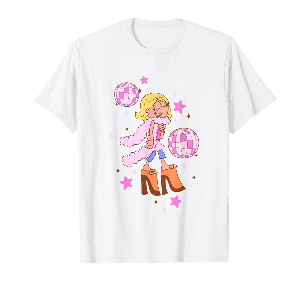 Disney Lizzy McGuire Iconic Posh Diva Retro Big Chest Logo T-Shirt | Amazon (US)