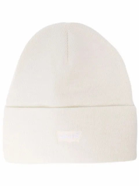 embroidered logo knitted beanie | Farfetch (UK)