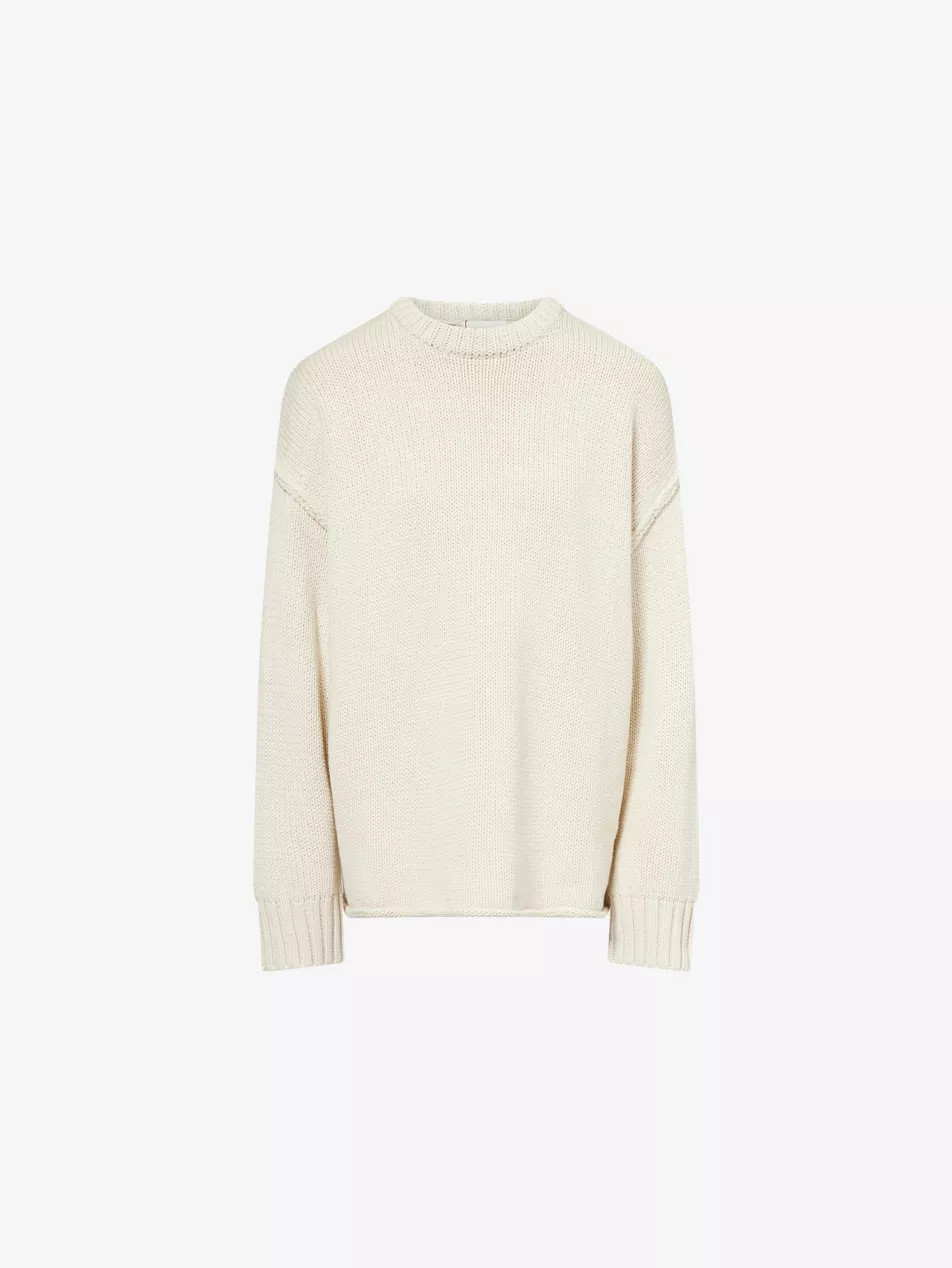 Roy Plaster Longline Cotton And Wool Jumper | Selfridges