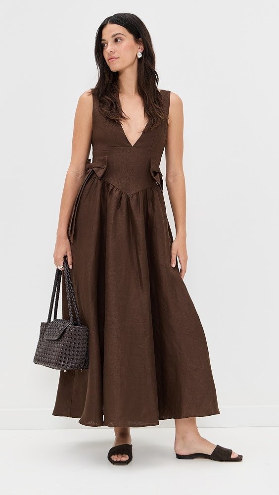 Daphne Linen Midi Dress | Shopbop