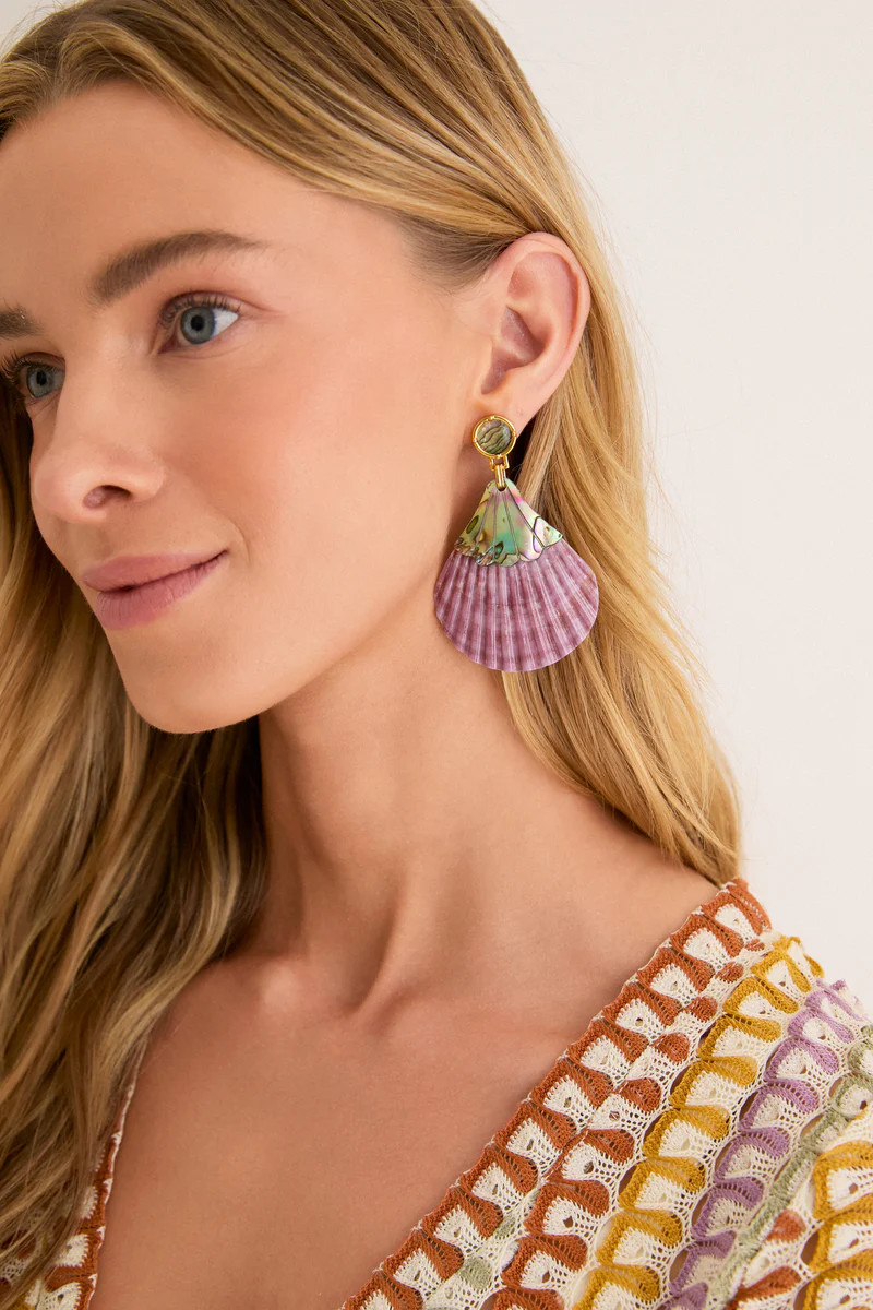 Shell Tabitha Earrings | Tuckernuck (US)