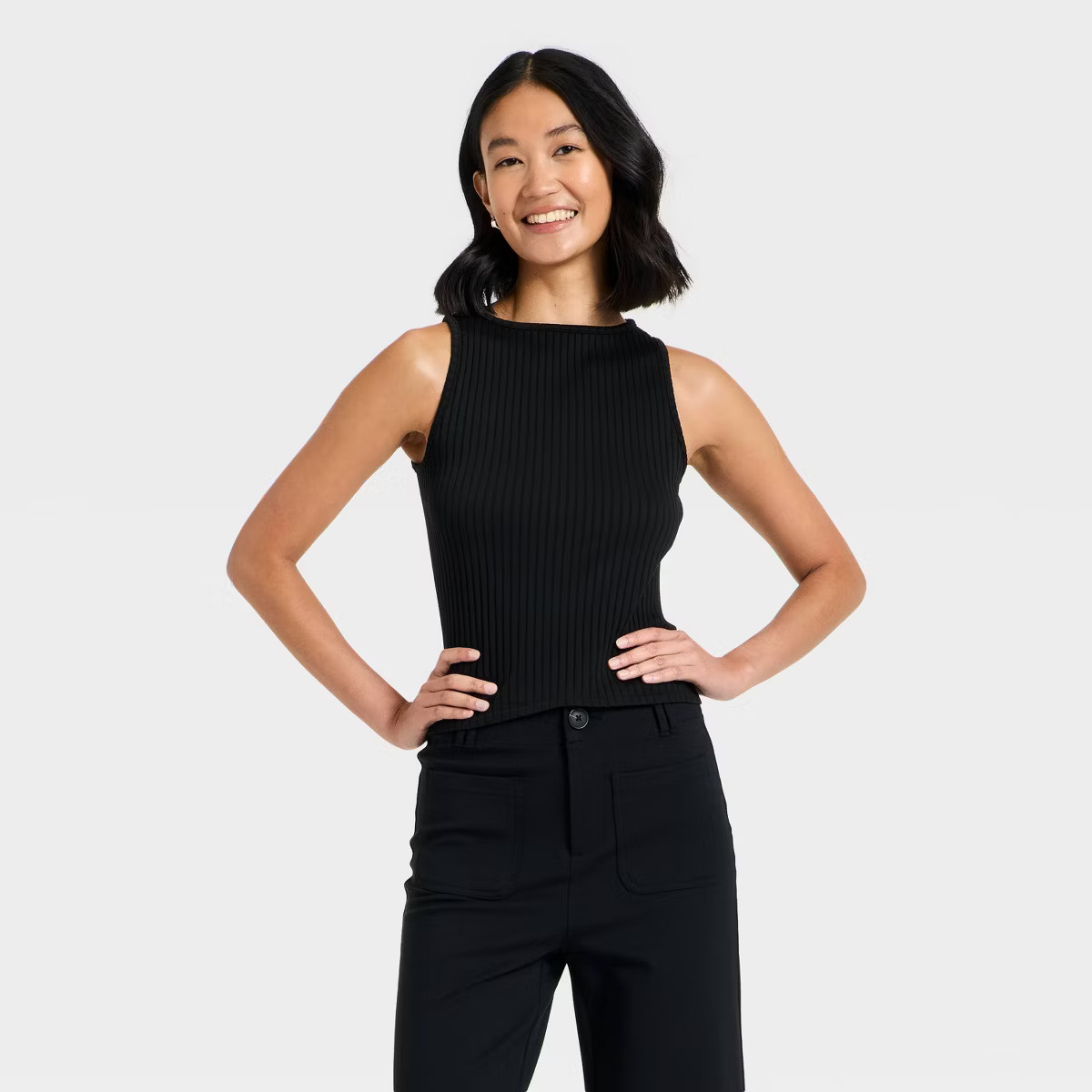 Women's Slim Fit Ribbed Seamless Tank Top - A New Day™ | Target
