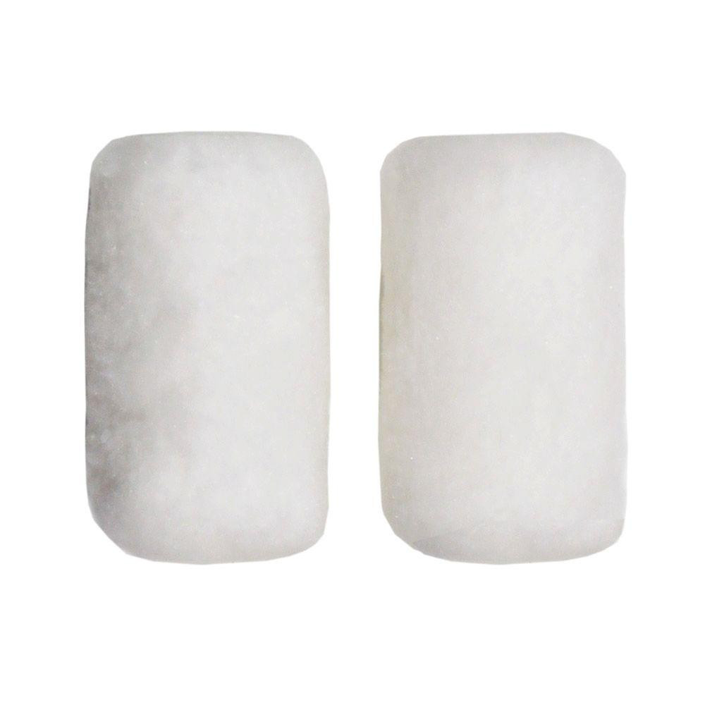 4 in. x 3/8 in. Shed Resistant White Woven Paint Roller Cover (2-Pack) | The Home Depot