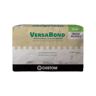 Custom Building Products VersaBond 50 lb. White Fortified Thinset Mortar MTSW50 | The Home Depot