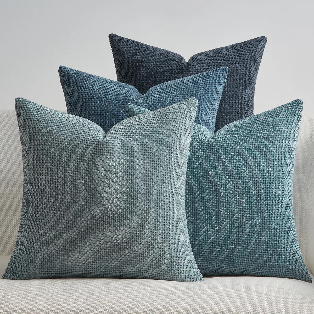 Throw Pillow Covers Soft Decorative Chenille Pillow Covers Cushion Covers Pack of 4 (Set of 4) | Wayfair North America