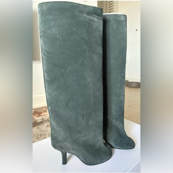 MM6 MAISON MARGIELA ANATOMIC GREEN SUEDE BOOTS | Poshmark