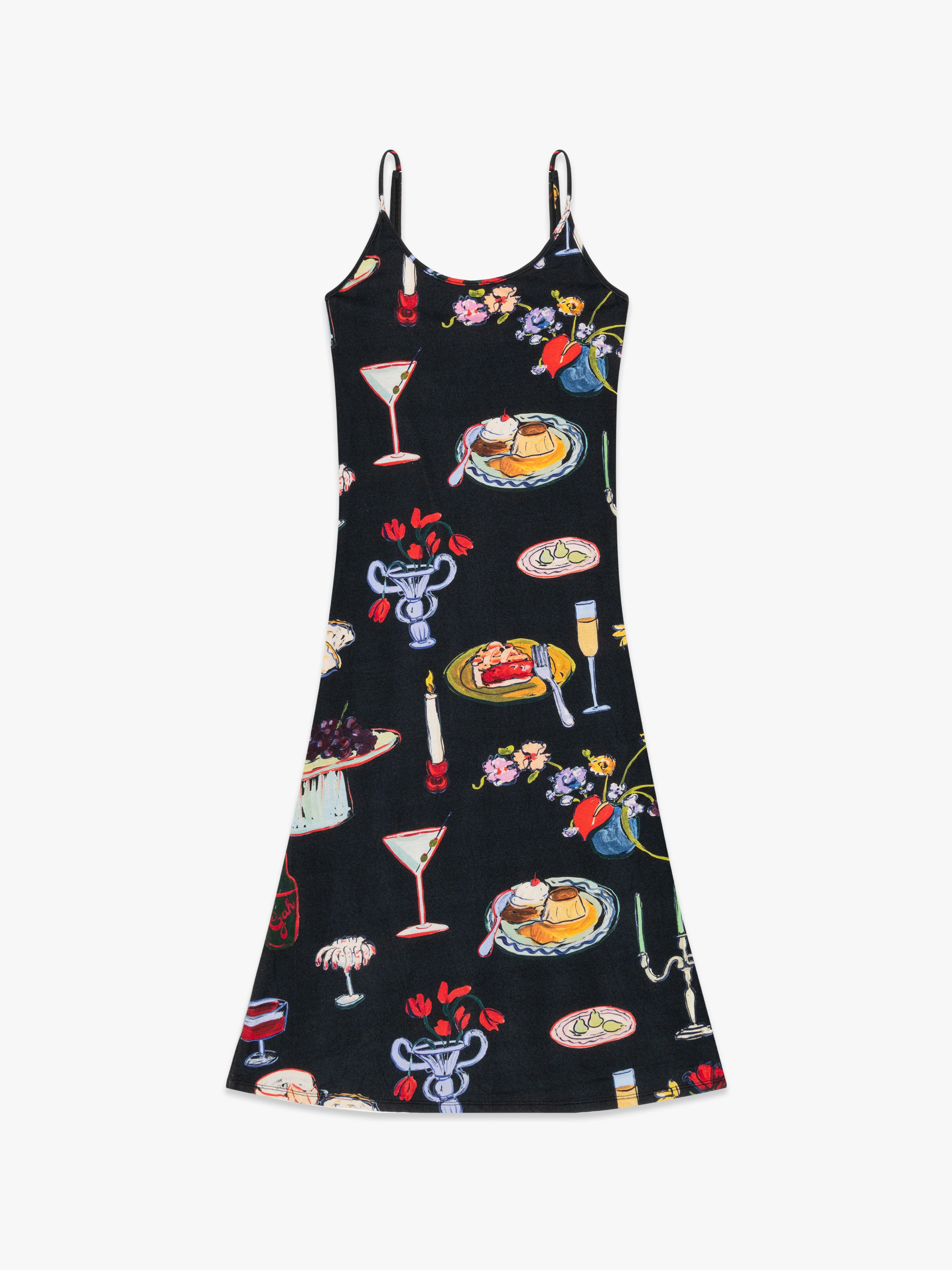 Sofia Slip Dress - Set the Table Caviar | Lisa Says Gah