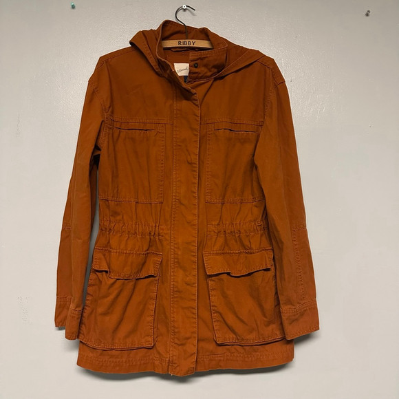 Women's Universal Thread Utility Jacket size Medium Burnt Orange canvas | Poshmark