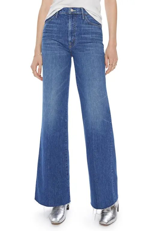 MOTHER The Hustler Roller Heel High Waist Flare Jeans in Perfect Drug at Nordstrom, Size 30 | Nordstrom