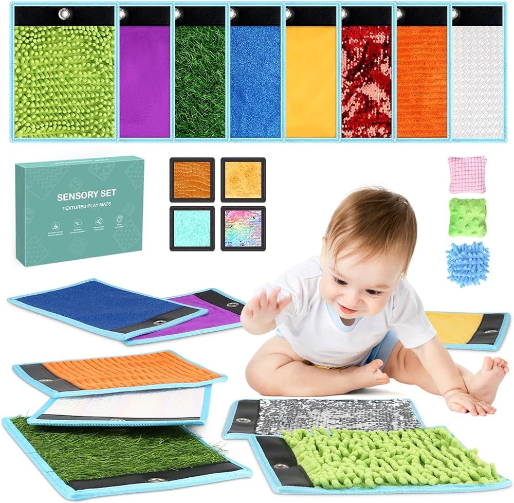 Joyreal Sensory Mats for Autistic Children, Sensory Floor Tiles for Kids, Sensory Toys for Tactil... | Amazon (US)