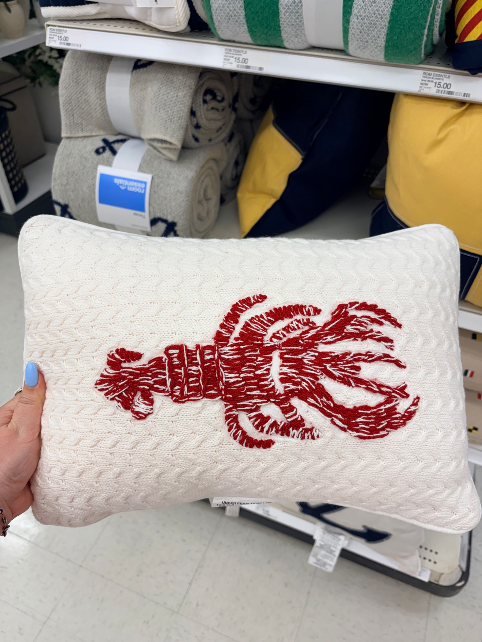 Such a cute nautical find for summer decor!

LTKstyletip / target / target home decor / target home / summer home decor / coastal decor / coastal home decor / nautical home decor / nautical decor / coastal summer decor / seasonal decor / lobster pillow / white lobster pillow / lumbar pillow / white lumbar pillow / throw pillow / same / sale alert 

#LTKSeasonal #LTKHome #LTKSaleAlert