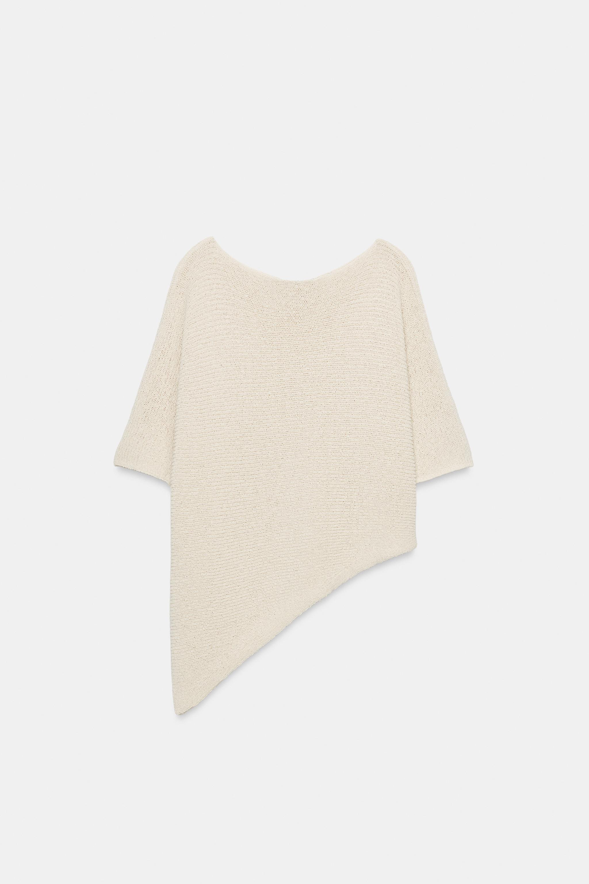 ASYMMETRIC KNIT TOP | Zara UK