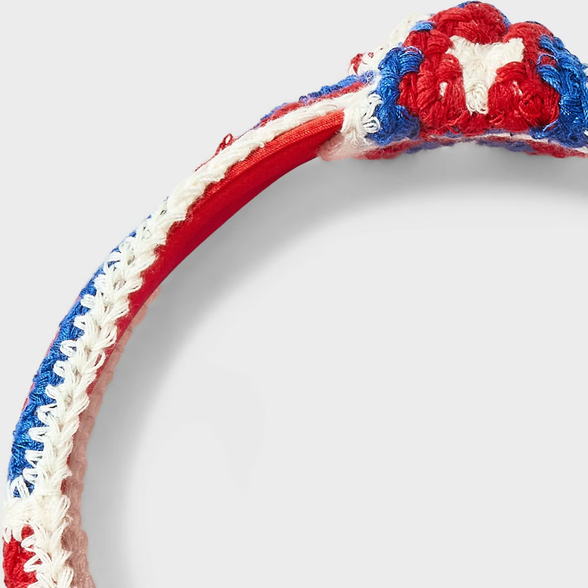 Americana Knitted Top Knot Headband - Red/White/Blue | Target
