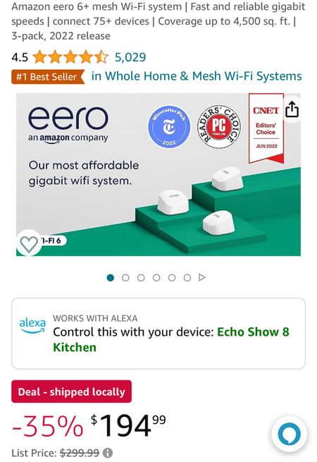 Wow number 1 best seller! Amazon wifi system - remember prime day Oct 10-11; so many deals to snag for the holiday!

#LTKGiftGuide #LTKxPrime #LTKHoliday