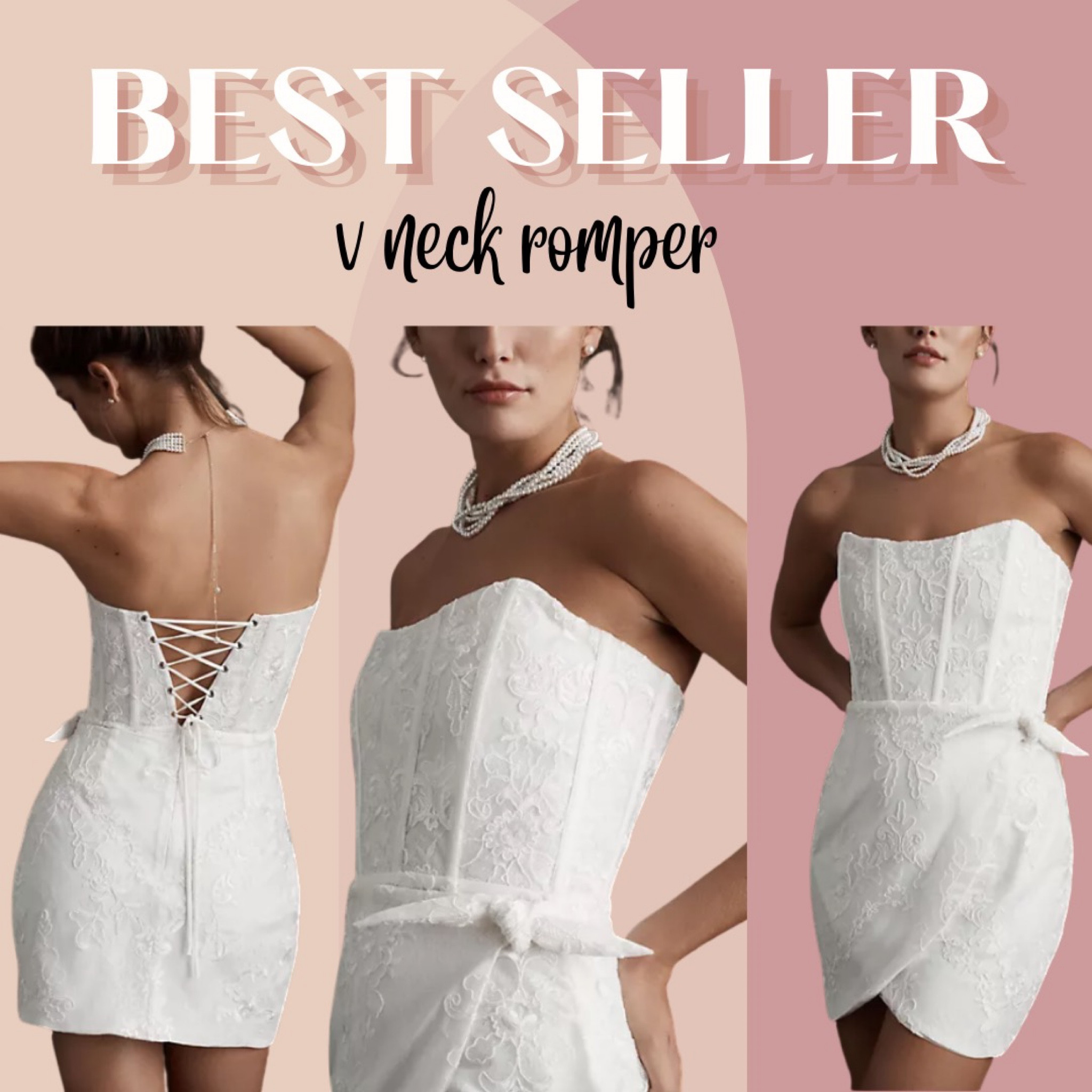 Sharing this flattering white strapless mini dress that would be perfect for any upcoming bridal events, like a bachelorette party!! Shop this look below!

#LTKwedding