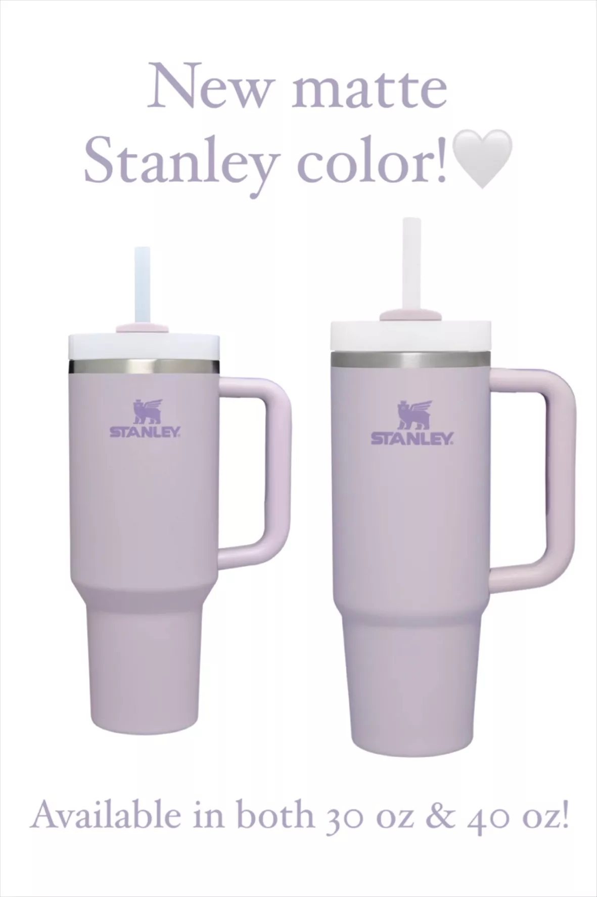 Stanley Quencher H2.0 30oz Tumbler W Handle Lavender Purple NEW SHIPS TODAY