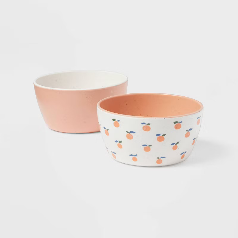 7oz 2pk Bamboo and Melamine Mini Bowls - Threshold™ | Target