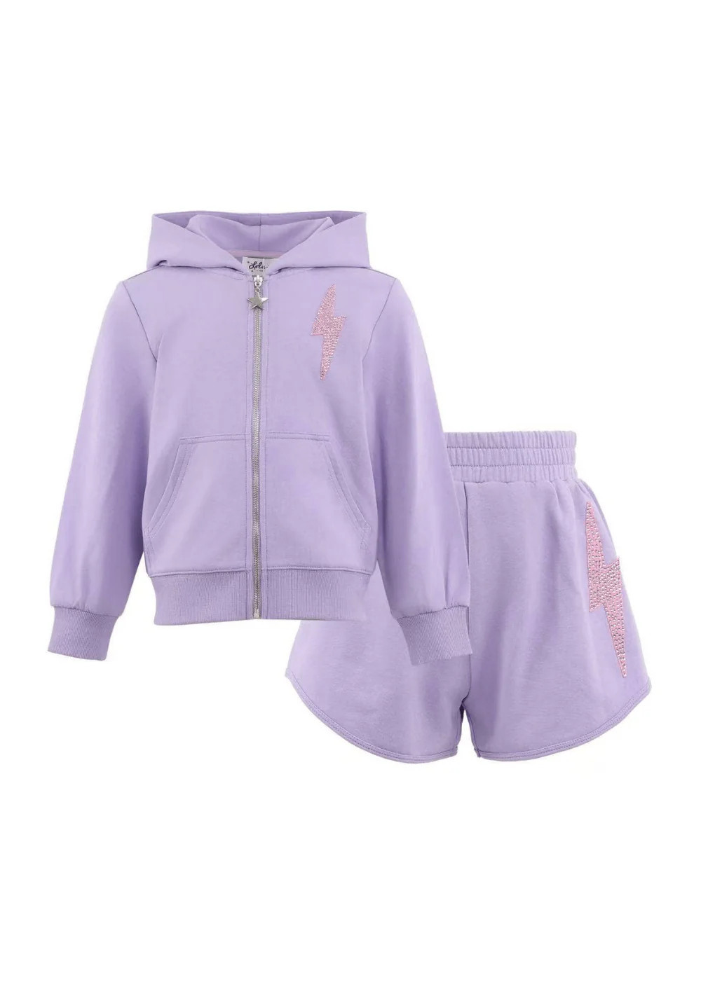 Lavender Shimmer Flash Short Set 5 | Lola + The Boys