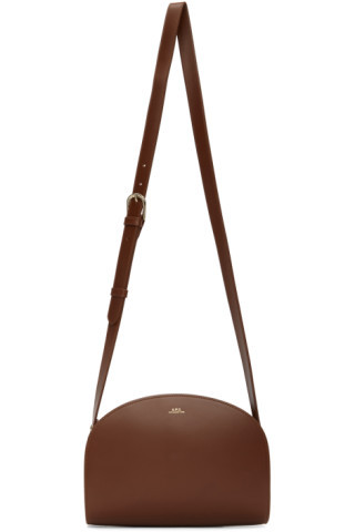 A.P.C. - Brown Demi-Lune Bag | SSENSE
