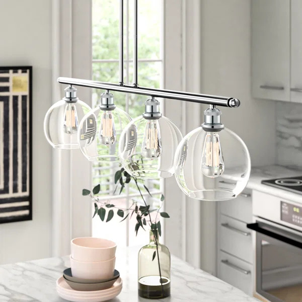 Anchondo 4 - Light Kitchen Island Linear Pendant | Wayfair North America
