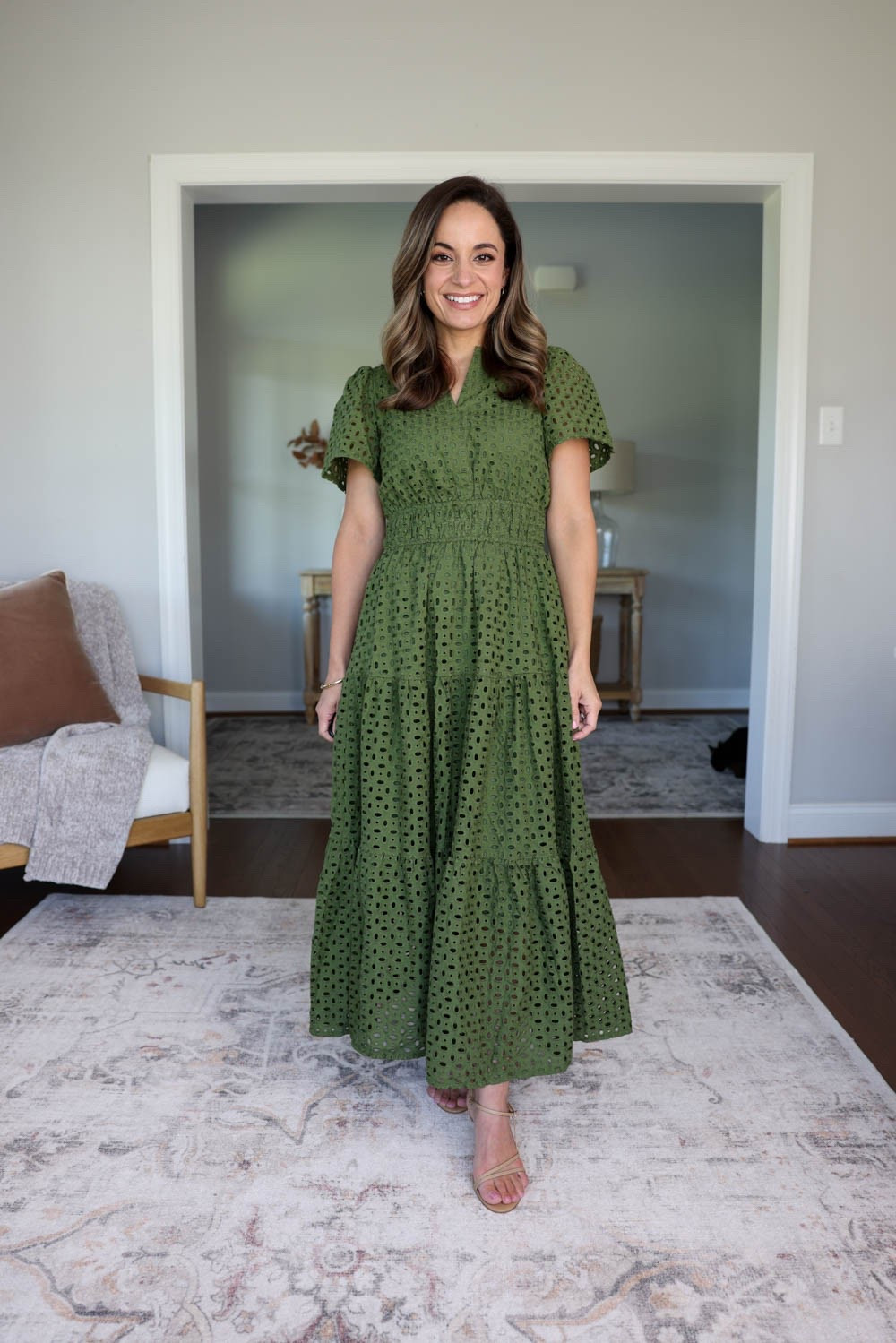 Fall family photo dresses for petites 

Brown dress (Amazon): xs 
Green dress (Amazon): xs 
Green floral (Anthropologie): petite xxs 
Shoes (Quince): true to size 

For size comparison, I’m 4’10” 105lbs. My measurements are 32”, 24”, 36”. I typically wear petite xxs/00/24 and have a 25” ankle inseam and a 27.5-28” full length inseam.

#LTKPetite
