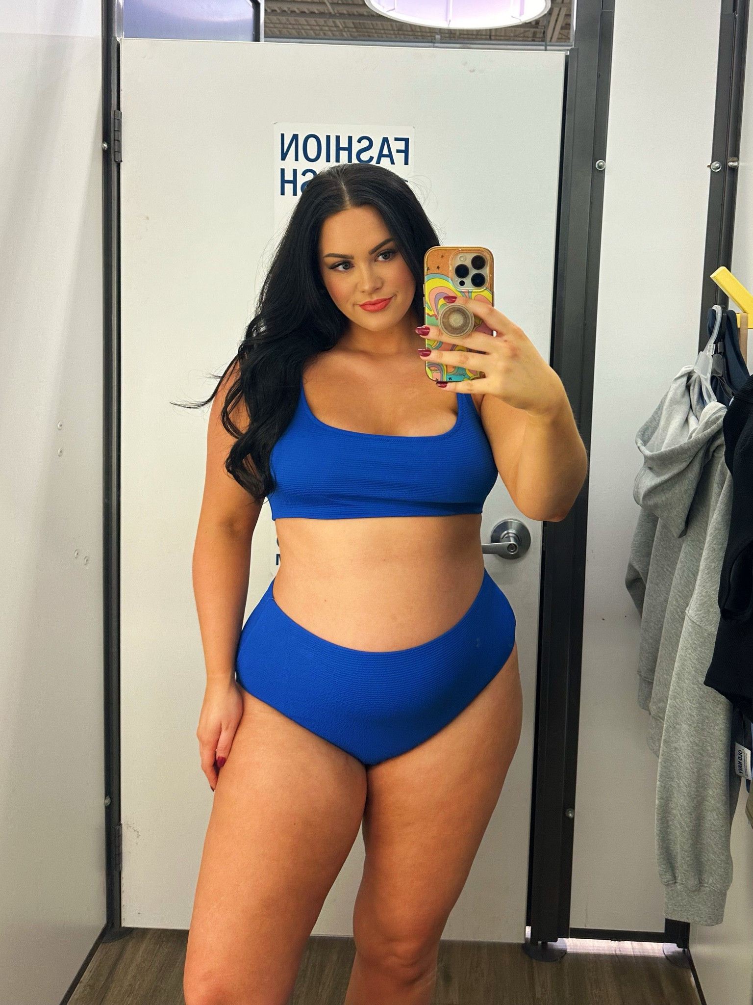 I am 27 weeks pregnant! Wearing size XL in the top (my typical size!) wearing size XXL in bottoms (usually an XL) 

#LTKswim #LTKplussize #LTKmidsize