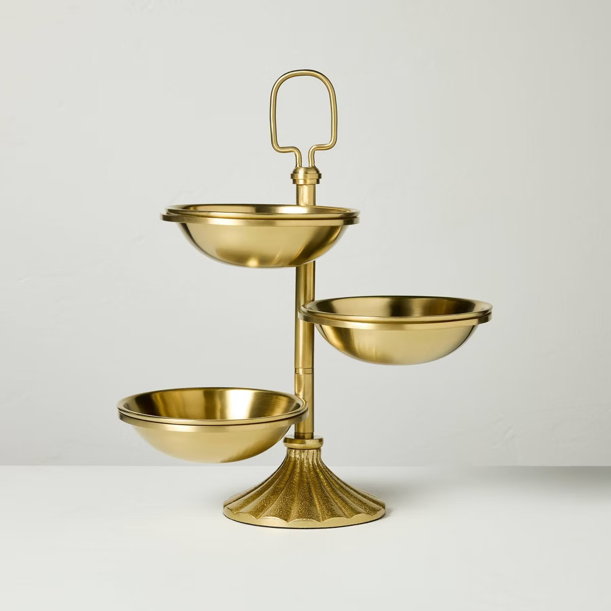 Brass Finish Tiered Snack Serving Bowls - Hearth & Hand™ with Magnolia | Target