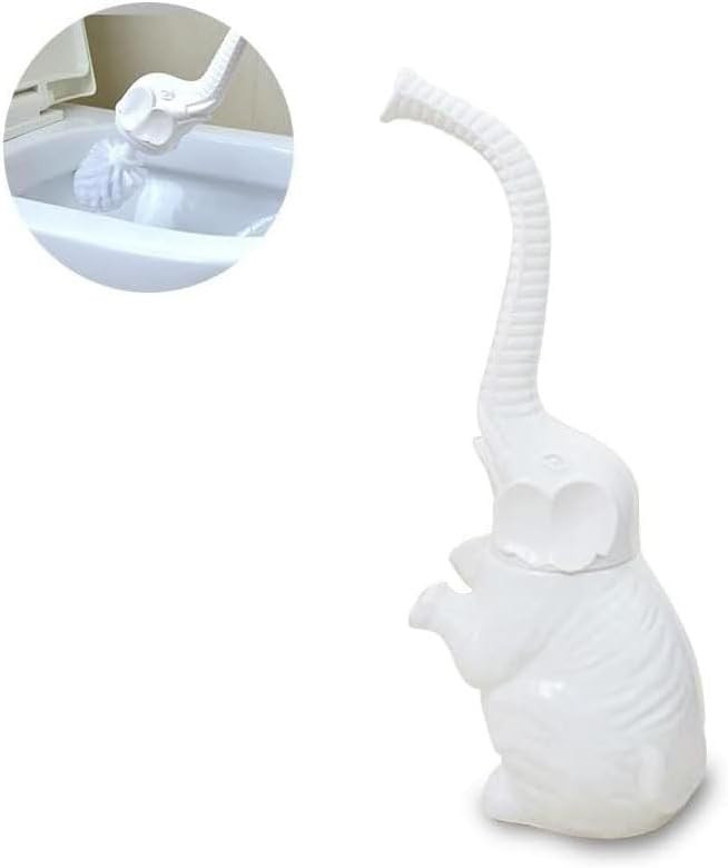 Toilet Brush and Holder Set,Modern Ceramic Toilet Bowl Brush Holder,Cute Bathroom Decor, Non-Scra... | Amazon (US)