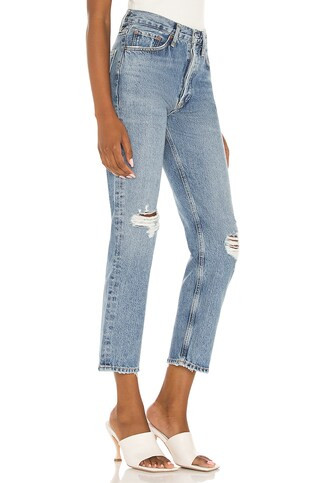 AGOLDE Lana Crop in Cornerstone from Revolve.com | Revolve Clothing (Global)