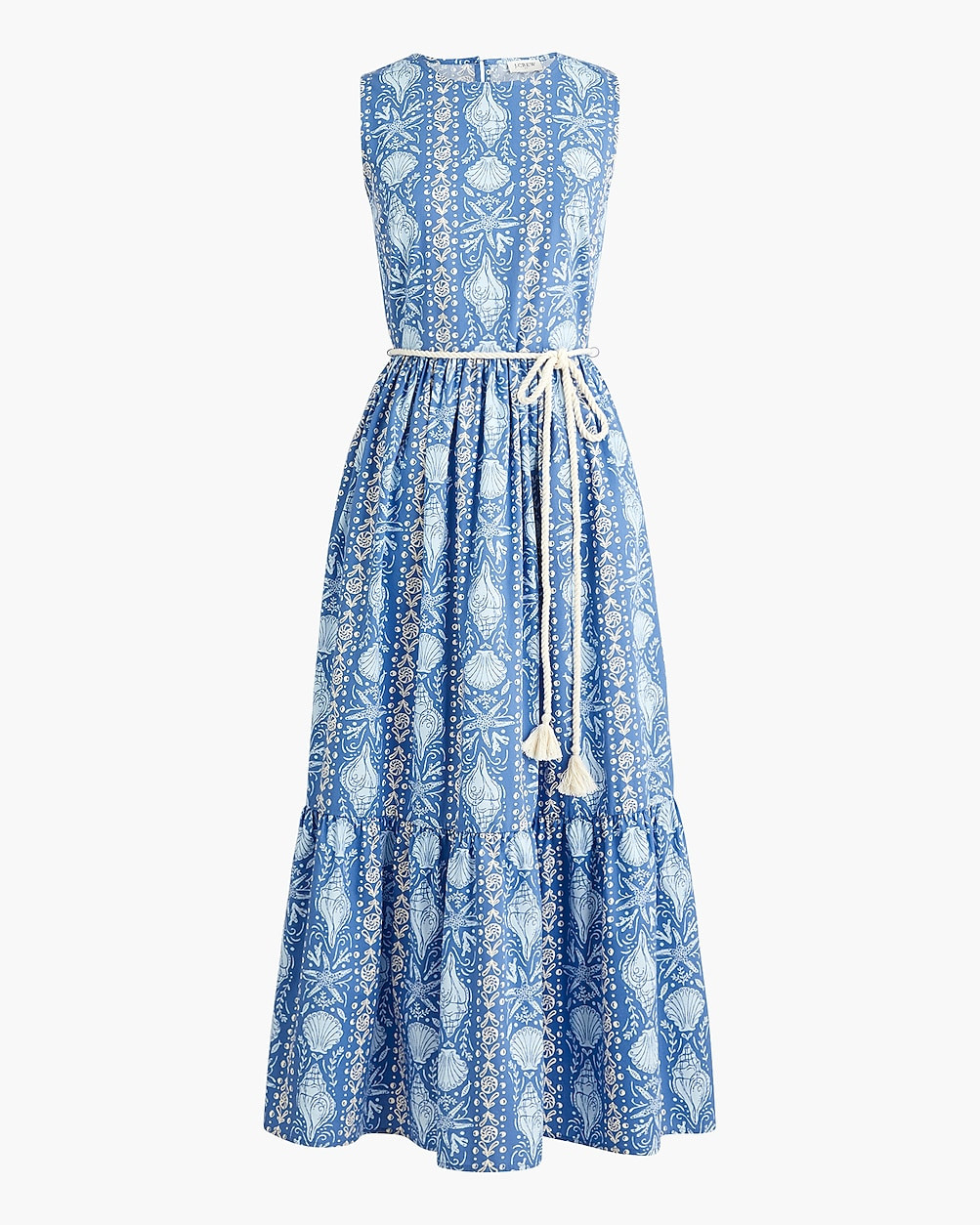 Tiered rope belt midi dress | J.Crew Factory