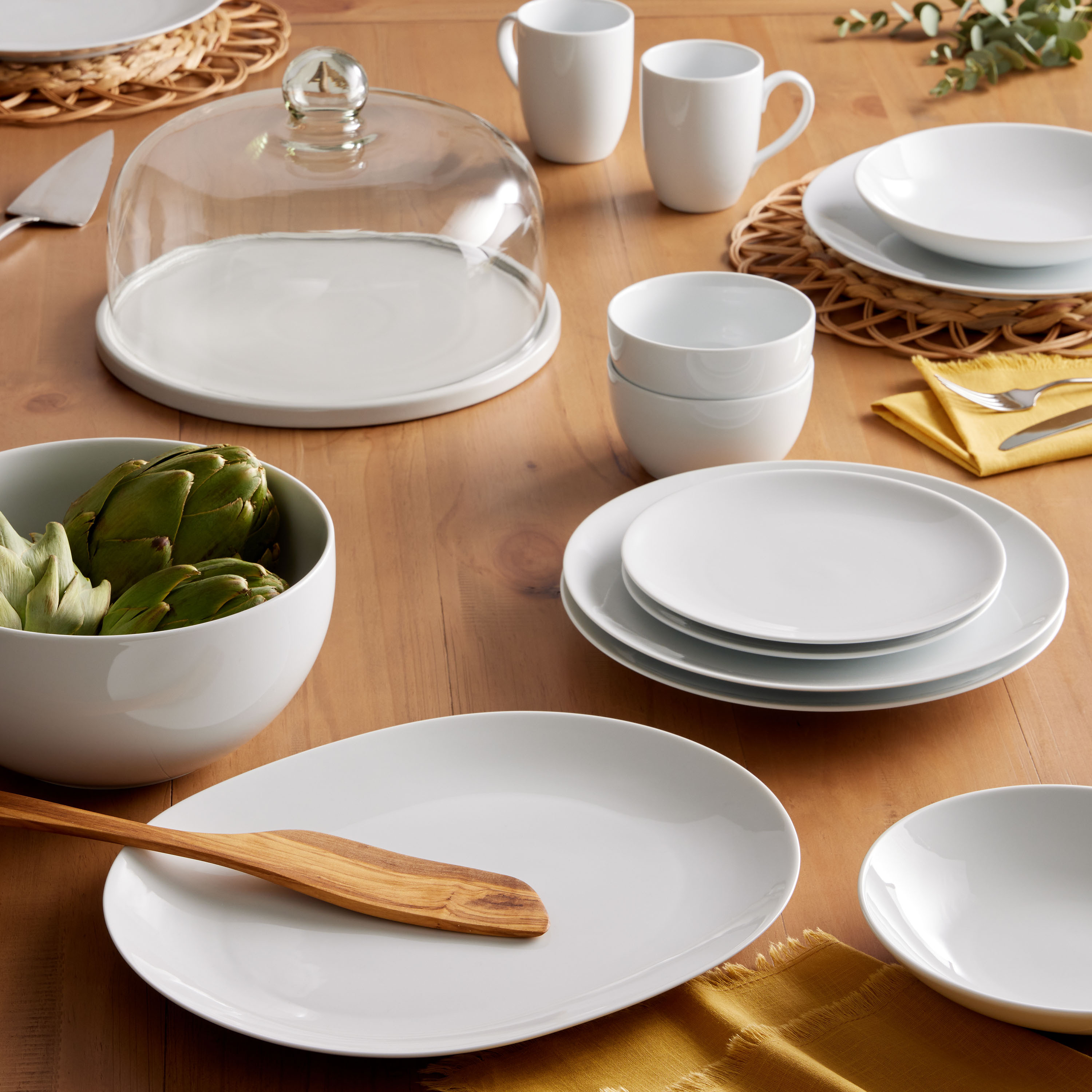 Coupe White Porcelain Dinnerware Collection | World Market