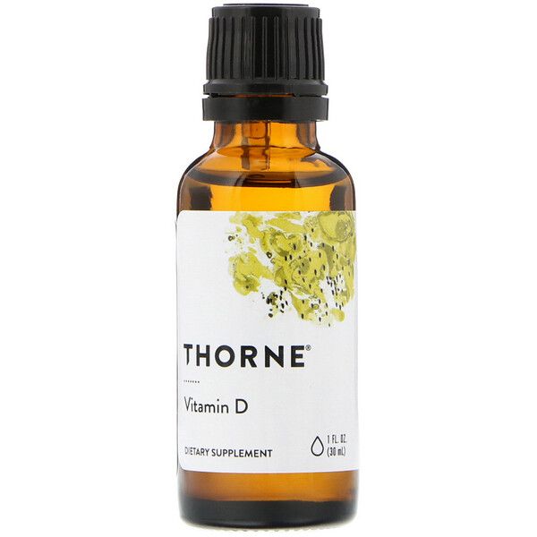 Thorne Research, Vitamin D, 25 mcg (1,000 IU), 1 fl oz (30 ml) | iHerb