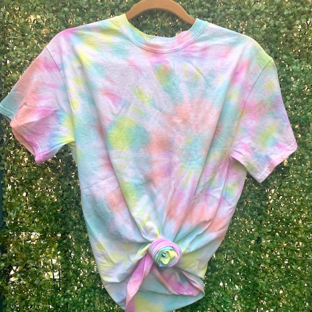 Adult Tie Dye Rainbow Pastel Tshirt Tee / Adult Tie Dye Tee Tshirt / Rainbow Pastel Tie Dye Shirt... | Etsy (US)