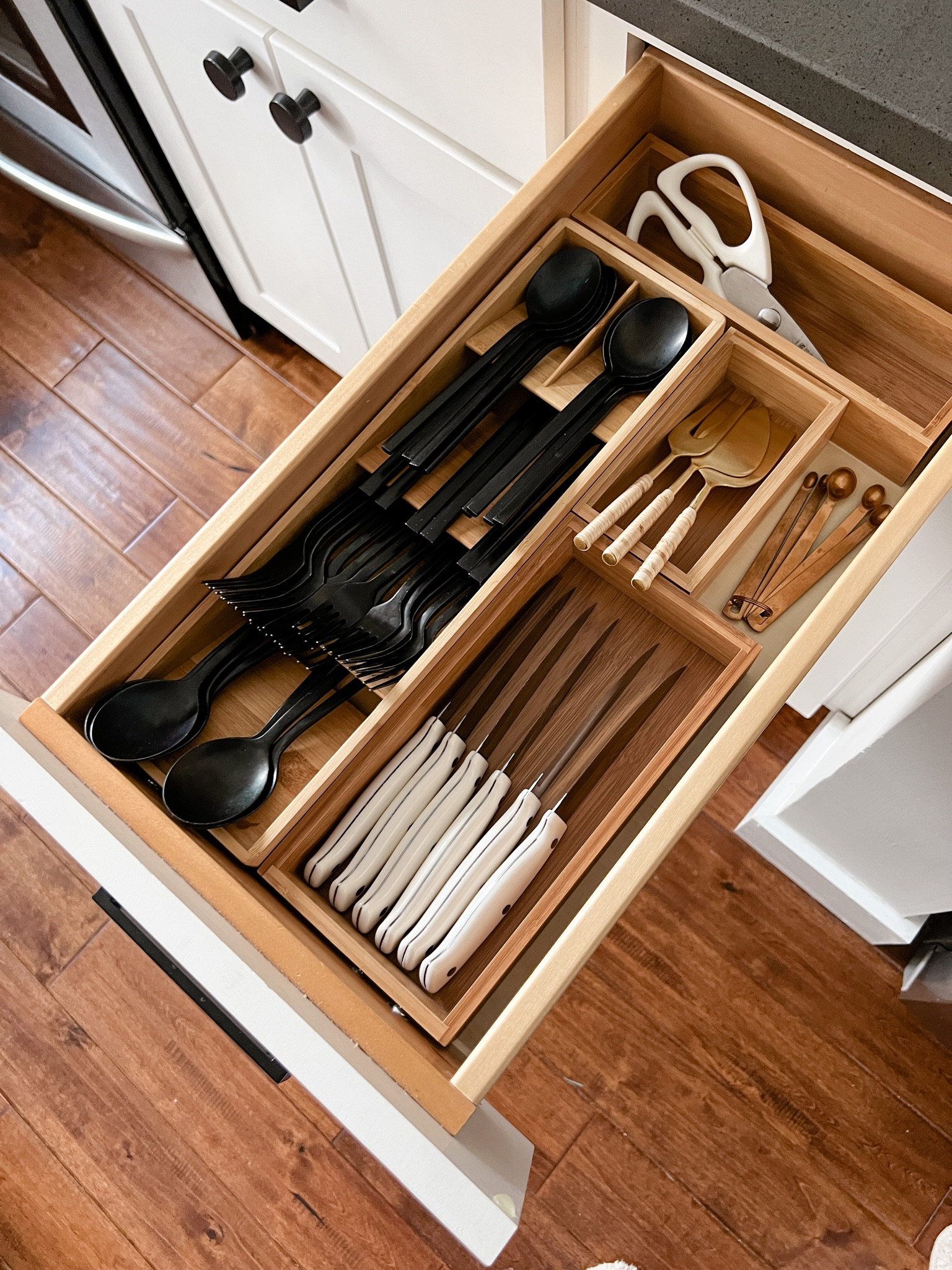 Kitchen drawer organization, small kitchen organization, kitchen utensil organization, cutlery drawer organization, organized home, amazon finds 

#LTKhome #LTKFind #LTKunder50