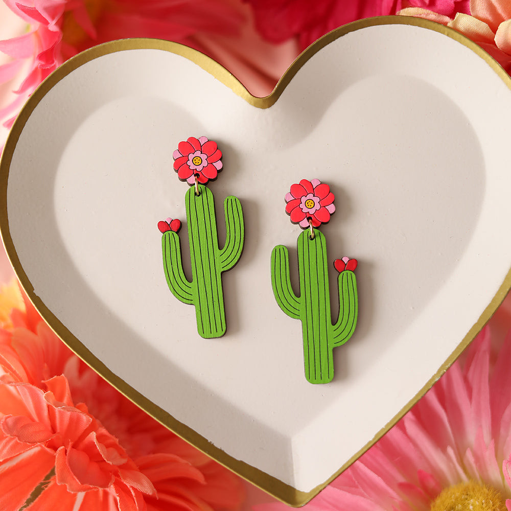 Saguaro Cactus Earrings | Le Chic Miami