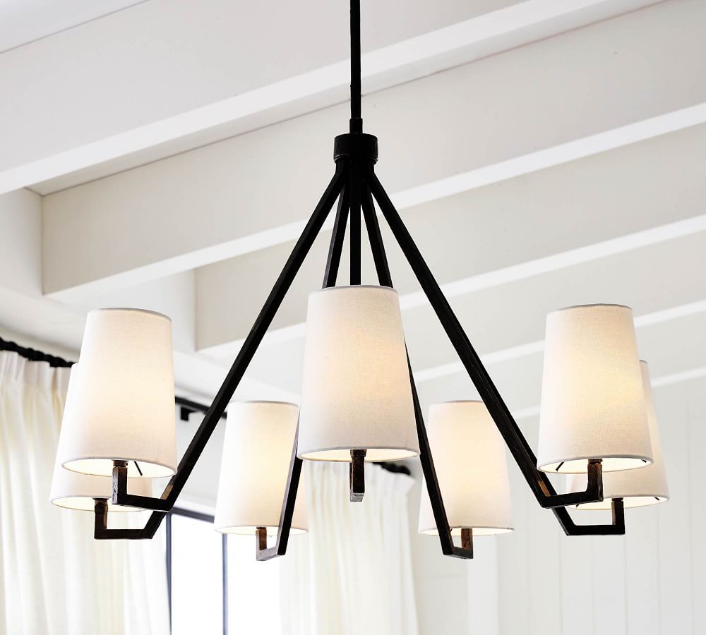 Carson Forged-Iron 7-Arm Chandelier | Pottery Barn (US)