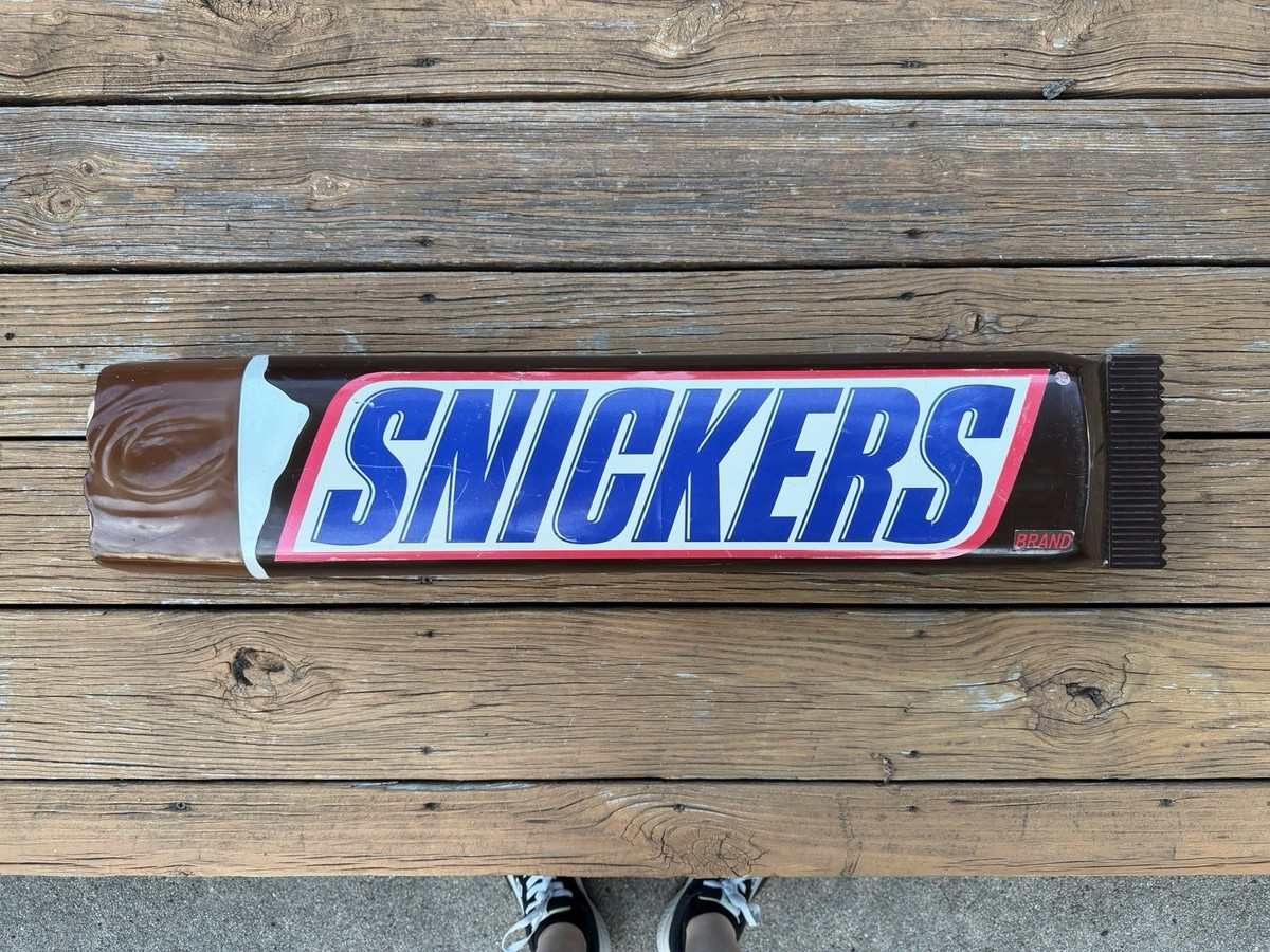 HUGE Snickers Candy Bar Plastic 3D Hanging Wall Display 31.5" Long Store Display | eBay | eBay US
