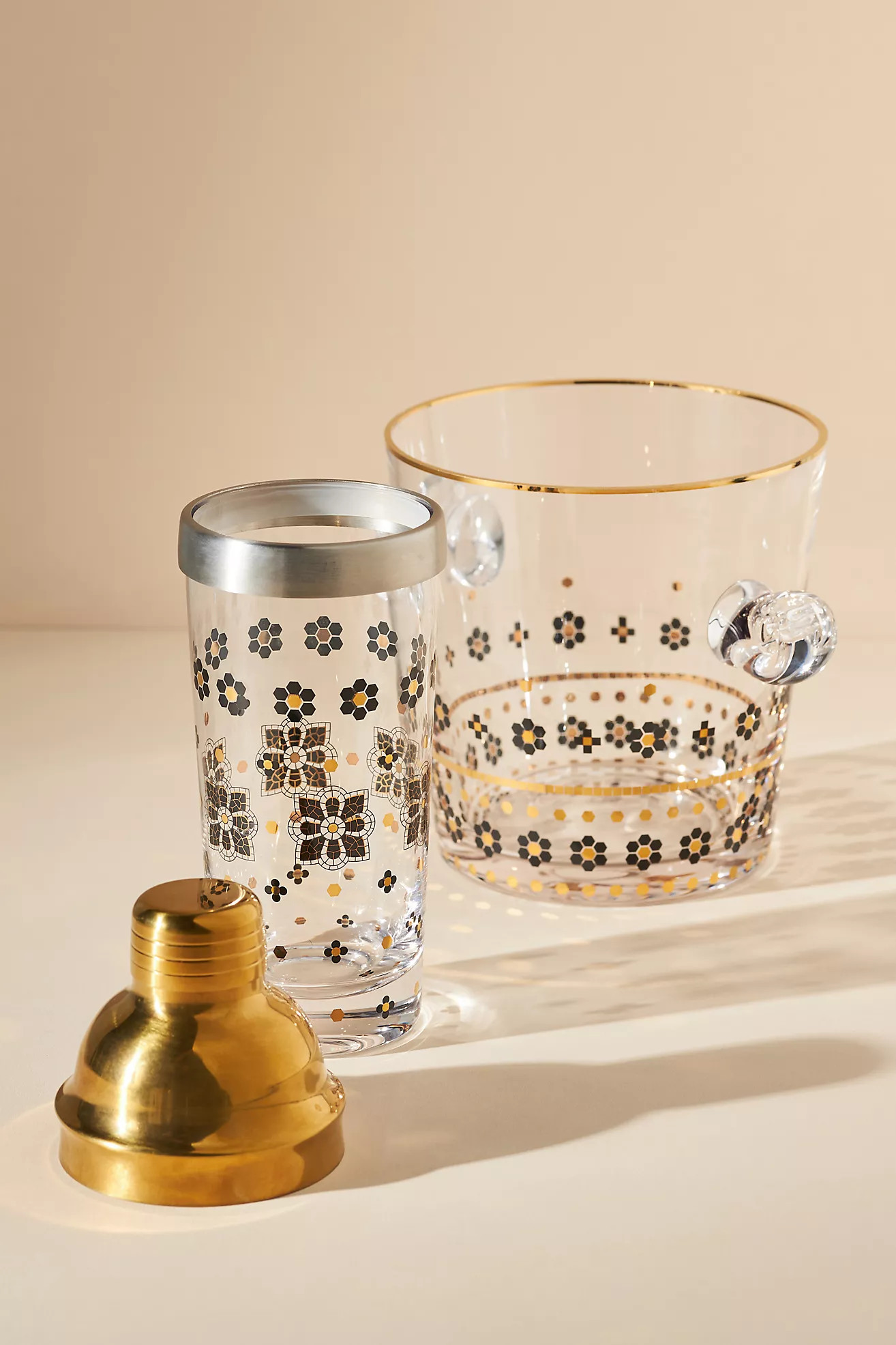 Bistro Tile Glass Cocktail Shaker | Anthropologie (UK)