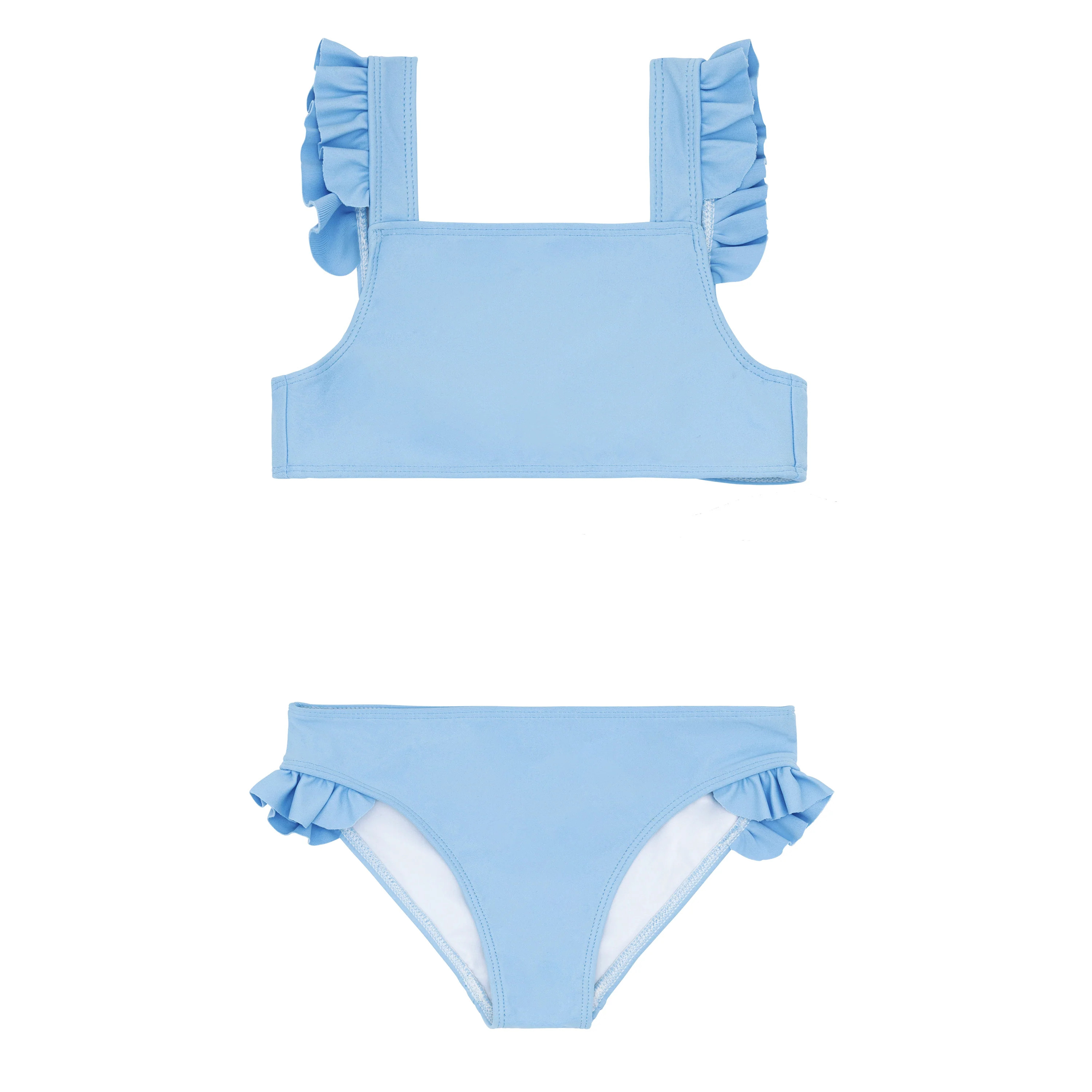 girls peri blue tie back bikini | Minnow